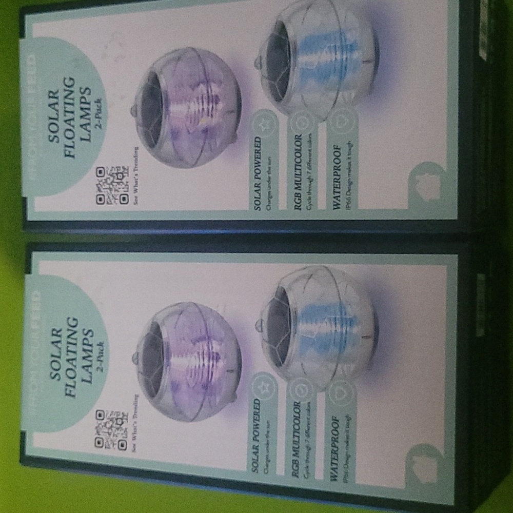 Solar Floating Lamps( 2 Boxes)